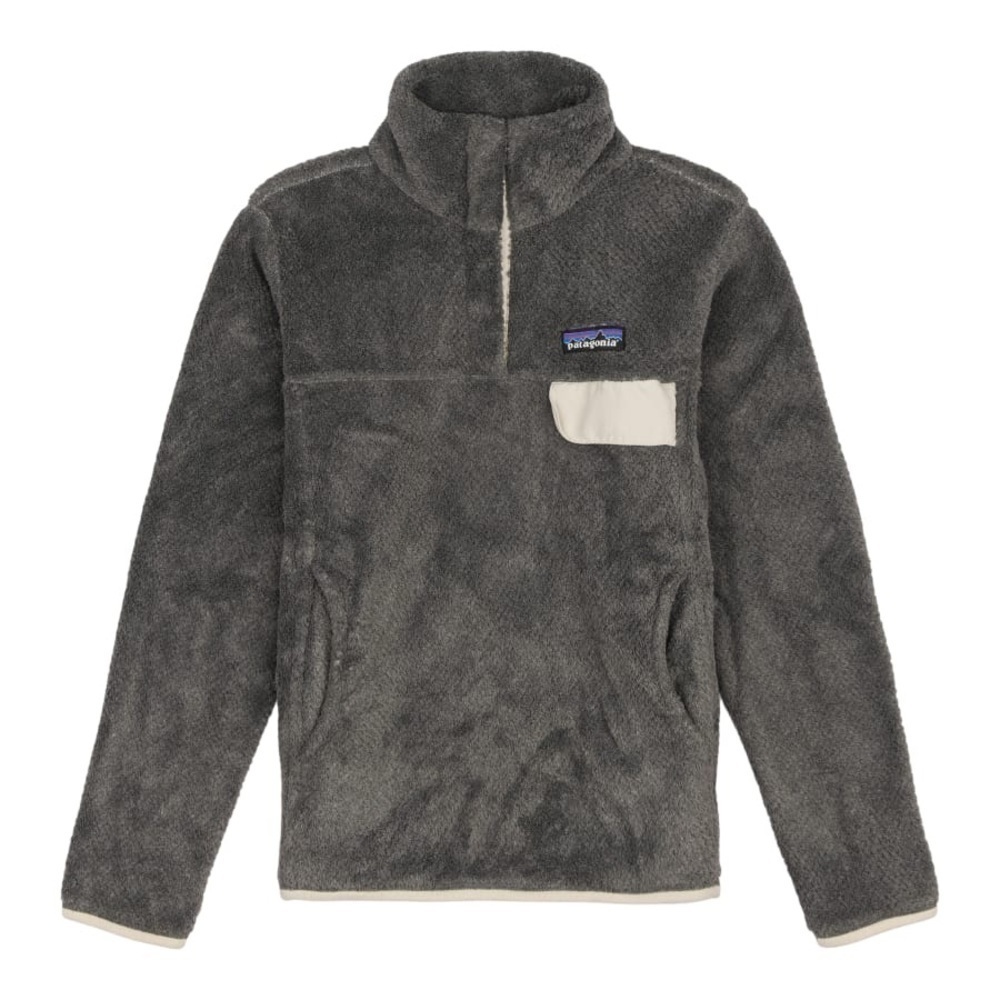 Patagonia Re-Tool Snap-T Feather Grey Ink Black X-Dye Fleece Pullover S